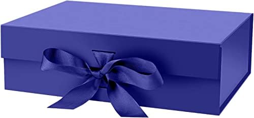 Кутија за подароци Со Капак за Подароци 10, 5х7, 5х3, 1 Инчи Со Лента и Магнетно Затворање