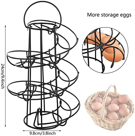 Спирална Корпа За Јајца, Модерна Решетка За Диспензерот За Јајца За Спирални Јајца За Складирање Јајца Има Приближно 20 Јајца За Кујнски Столб