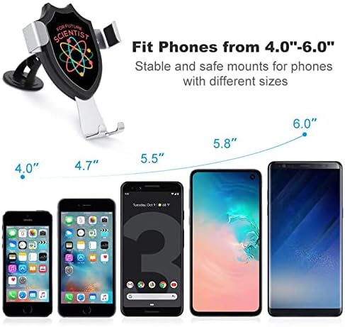 За идните научници, автомобилот Телефон за монтирање на слободни воздушни вентилатори, држач за мобилни телефони компатибилен со паметен телефон iPhone автомобили л?