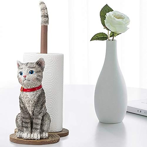 Држач за стопанствена хартија за хартија мачка декоративна хартиена стопалка држач за кујнски тоалети за тоалети за хартиени
