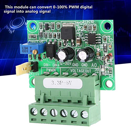 Hilitand аналоген напон на конверторот на сигналот PWM, 3,3V PWM сигнал до 0-5V напонски конвертор Дигитален аналоген PLC модул