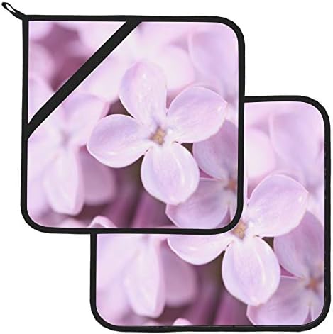 Јорговани цвеќиња Цветање пролетни макро отпорни на тенџере за топлина држачи на топлина, држачи за тенџере за тенџере 2 парчиња држач за