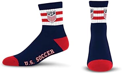 ЗА Голи Нозе САД Фудбал 5 Лента Логото Четвртина Чорап Тим Боја Голем