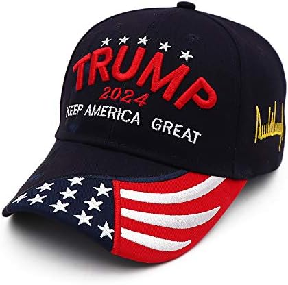 МАГА Шапка Доналд Трамп 2024 Направете Ја Америка Повторно Одлична Извезените Капи Со Знаме На САД Ја Враќаат Америка Фјб Капа За Камионџии За Мажи Жени