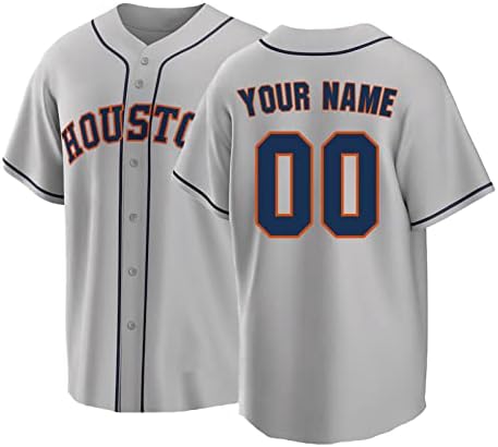 Обичен бејзбол дрес го персонализира вашето име и број на бејзбол униформа за мажи и млади жени и млади