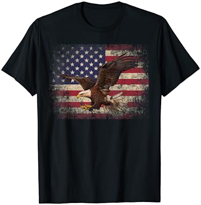 Balелав орел 4-ти јули Божиќен подарок Американски знаме маица маица