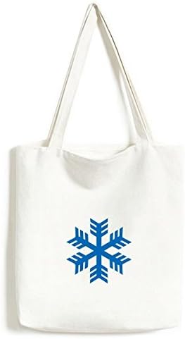 Сина снегулка зимски спортски преглед на тота платно торба за шопинг сачер обична чанта