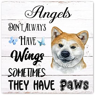 Ангелите за дрво Evans1nism, не секогаш имаат крилја понекогаш имаат шепи знаци кралот Чарлс Спаниел куче во memoryубовна меморија уникатна wallидна висечка плакета за дома?