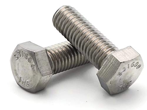 Завртки од хексадецимална капа 316 не'рѓосувачки челик-5/16-18 x 1-1/4 целосна нишка QTY-25