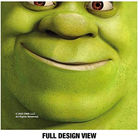 Shrek Ogre Face Face 1-Plable Outerable Mask Mask Covering, Unisex