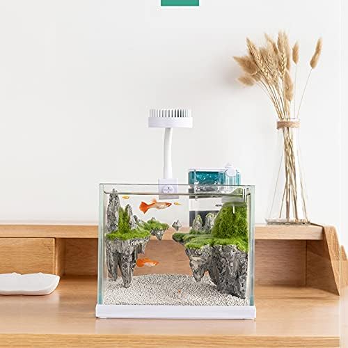 Аквариум работна просторија за резервоари за риба, домашна мала стакло еколошка резервоар за злато риба