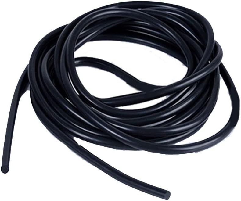 1 парчиња 15мм жица дијаметар црна боја линија запечатена нишка цврст силика гел тркалезна лента Висока Температура Отпорност Површина