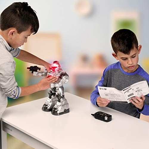 Play22 Robot Robot Robot Toy - Robots For Kids Одличен забавен играчки - играчки робот пука ракети прошетки разговори и танци со