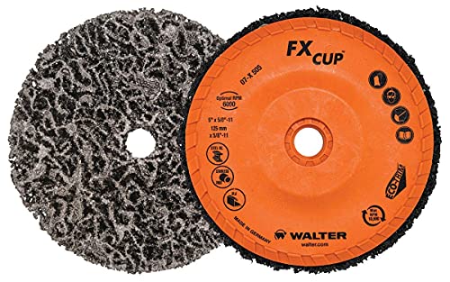 Волтер 07X505 Абразивен спин-на-чаша диск за Сандерс, пакет од 5, меленици за агол