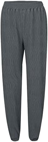 Обични џемпери на џелај, еластични полови полови салон панталони, трендовски тренингот џогери панталони лабави атлетски пантолони