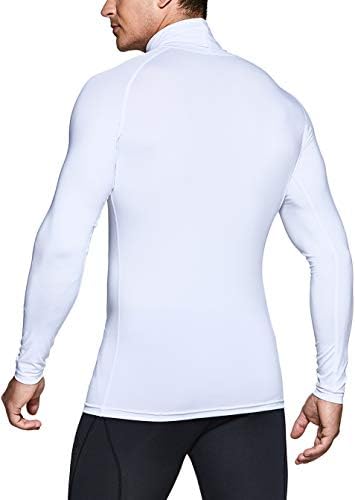 TSLA 1 или 3 PACK MEN'S UPF 50+ се потсмеваат со кошули со долги ракави, кошула за атлетски тренинзи, чувар на вода за вода за вода
