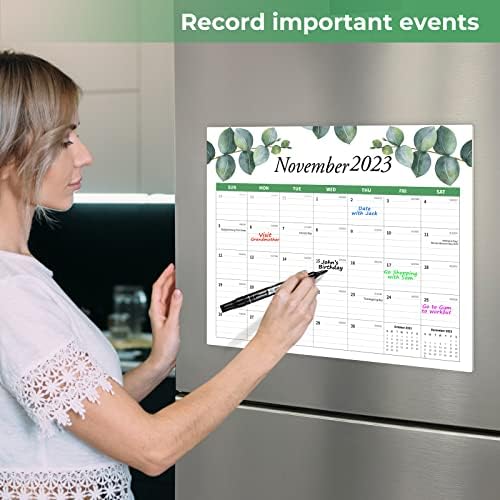 Календар 2023-2024-Магнетски календар за фрижидер, трае од јули 2023 година до декември 2024 година, Календар на фрижидер 2023-2024 година за планирање и организирање на канцел?