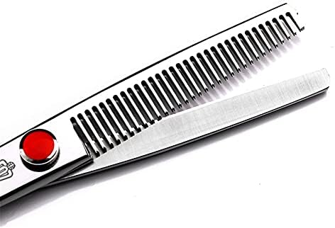 XJPB ножици за сечење коса Постави комплет за фризерски ножици 6.0 инчи јапонски 440C не'рѓосувачки челик за бербер салон мажи жени тапа рачка