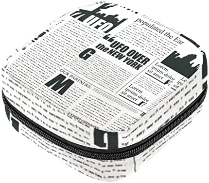 Американски весник санитарна торба за складирање на салфетка за салфетка, преносен период, торбички торбички за период за менструална