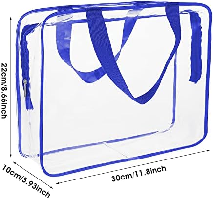 Сиба Јасна Торбичка За Торби, Големи Проѕирни Торби За Шминка За Складирање Водоотпорни Проѕирни Козметички Гегови, Чанта За Чување На Организаторот За Тоалети Со