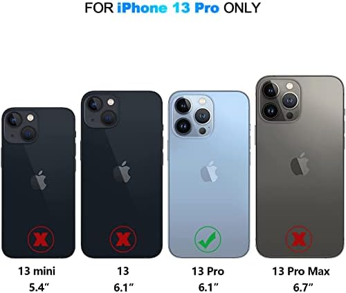 Mmhuo за iPhone 13 Pro Случај Паричник Магнетни Назад Флип Случај за iPhone 13 Pro Случај За Жени Девојки Со Држач За Картички Заштитен