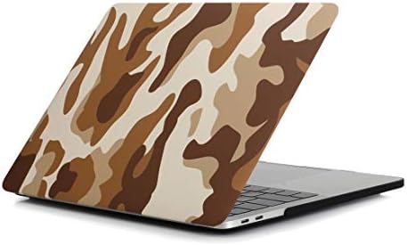 Гуошу мобилен телефон торба со торба кафеава маскирна шема лаптоп вода декорации компјутер заштитен случај за MacBook Pro 13.3 инчи A1989