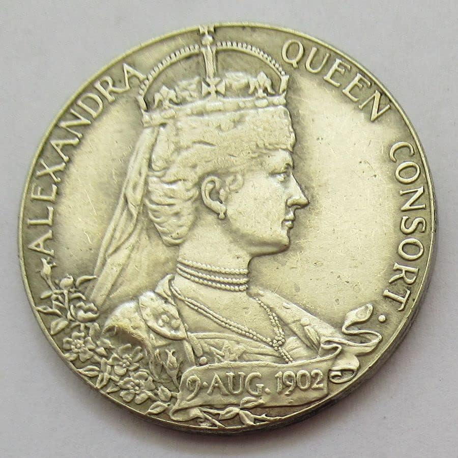 Британски Медал 1902 Странска Копија Комеморативна Монета