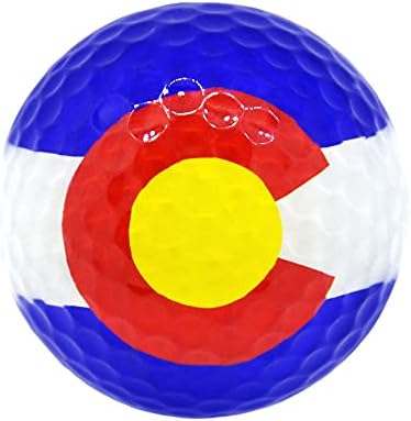 Навика Топки За Голф - Колорадо Државно Знаме Печатење Завиткани Блинг Топки САД