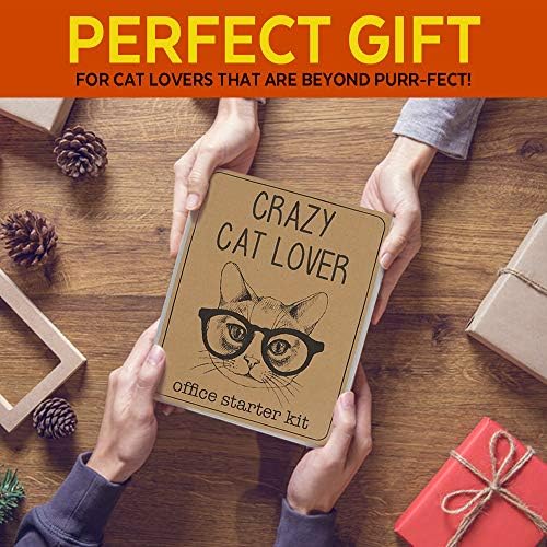 Канцелариски подарок за loversубители на мачки | Симпатични материјали за мачки - смешни мемиња за мачки десктоп -книга, подлога за глувци