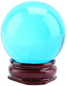 Кралска сина кристална топка, кристална топка со штанд база, азиска ретка природна кралска сина кварц кристална топка за лекување