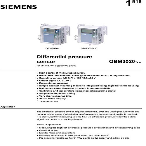 Сензор за канали за диференцијален притисок за индустриски, вентилациони и климатизирани канали, лаборатории, чисти простории и ламинарен проток од страна на Симе