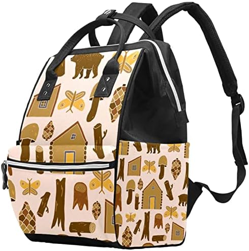 Ранец на лаптоп во џунгла елемент за жени, пелена торба ранец за патувања торбички од колеџ ранец