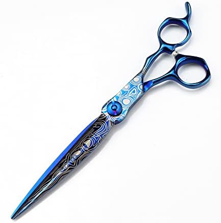 Ножици за сечење на косата, 7 -инчен професионален сина сина дамаскус ножици за ножици за коса, сечење на берберски алати за слабеење на фризури за фризерски ножици