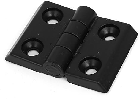 Aexit 35mm x врата хардвер и брави 24мм 2 лисја преклопени ротирачки цинк легура лежиште за задник на задникот шарка црна црна боја