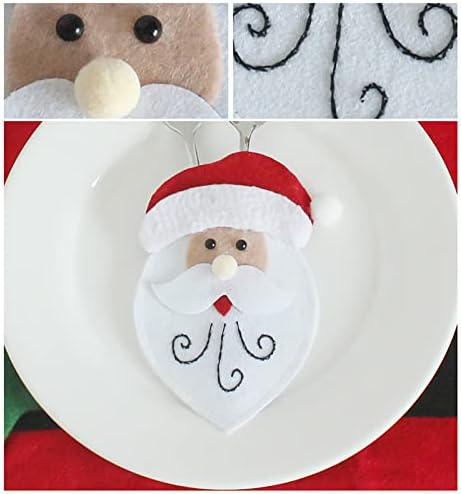 iybwzh Божиќна декорација Копчиња за вилушка торба Божиќна материјали