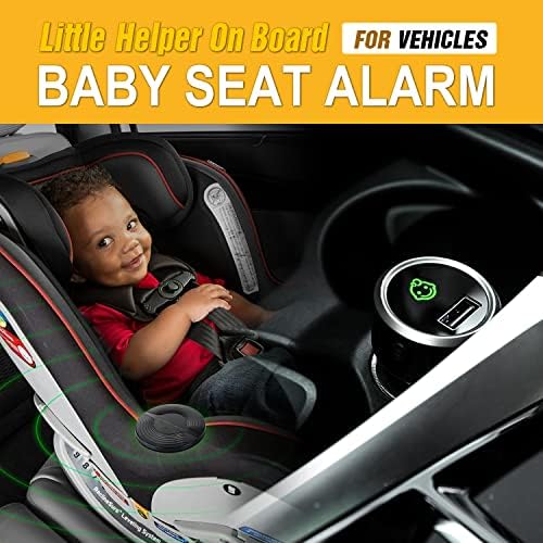 Потсетник за аларм за аларм за автомобилски автомобили за автомобилски автомобили со челик 1У/дополнителна сензорска подлога за родители на 2 бебиња