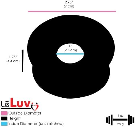 LeLuv Maxi Black Penis Pumen Pump за мажи + Помош за проширување на мерачи и покритие - 9 инчи x 2,50 инчен цилиндер и црн силиконски ракав
