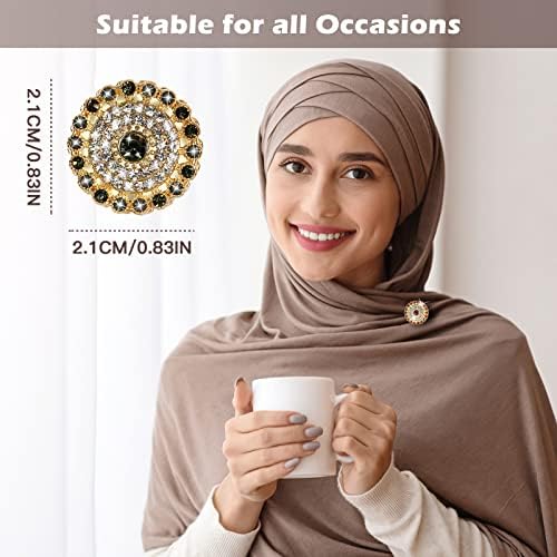 4 парчиња хиџаб магнетни иглички, хиџаб магнетно големо копче за жени девојки шамија, големи магнети за муслиманска шамија со повеќекратна рунда за целосна тркала ?
