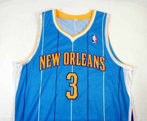 2011-12 Newу Орлеанс Хорнетс ал-Фарук Амину #3 Игра издадена Сина Jerseyерси 2xl2 527-НБА игра користена
