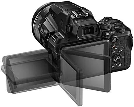 Nikon Coolpix P950 16MP 83X Оптичка дигитална точка и фотоапарат за снимање + 128 GB меморија + LED видео светло + кутија + филтри + 3 парчиња комплет за филтрирање + повеќе