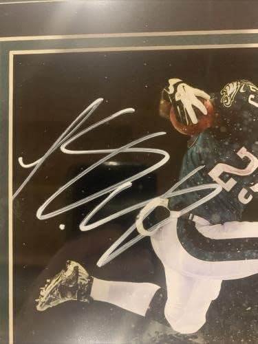 Автограмот на Лесин МекКој потпиша „Eagles Snow Bowl 8x10 Фото колаж“, врамен JSA - Автограмирани НФЛ фотографии