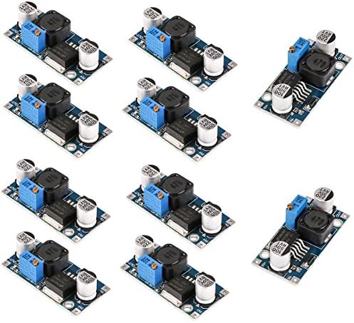 Makerhawk 10pcs LM2596 DC-DC Buck Converter STEP STEP Down Ondold Regulator 3.2-46V до 1,25-35V 3A Прилагодливо напојување на