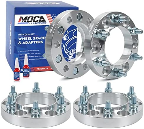 MOCA 25.4mm 6x139.7 Hubcentric Wheel Spacers - M12x1.5 Studs for Toyota FJ Cruiser Fortuner & за Lexus GX J150 GX460 & за Hyundai Terracan