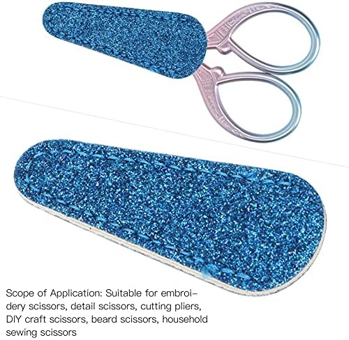 Ножици обвивка Шарена безбедносна кожни ножици покрива заштитник за swearsубители на шиење професионални фризери