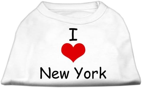 Милениче миленичиња сакам кошули за печатење на екранот во Newујорк, бела LG