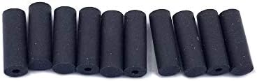 Ева Универзална немонтирана црна црна боја 7 x 20 mm Цилиндрична точка за полирање - Средна - 10 парчиња