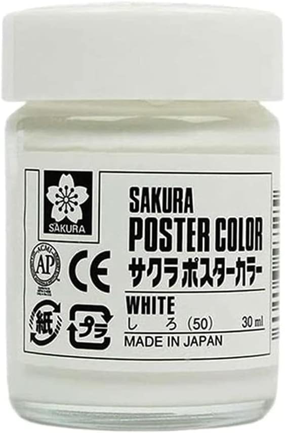 Sakura Craypas Pw30ml50 боја, боја на постер, 1,0 fl Oz, бело