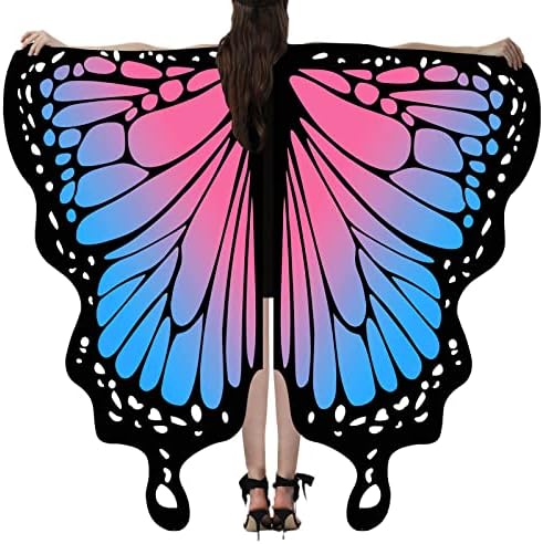 Gaxdetde Жените Мода Пеперутка Печатење Ремен Шал Дама Кејп Костим Додаток 1920-тите Кимоно За Жени