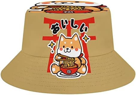 Јапонски рамен мачка аниме Каваи унисекс капа за корпа, пакувачка рибарска капа за жени мажи