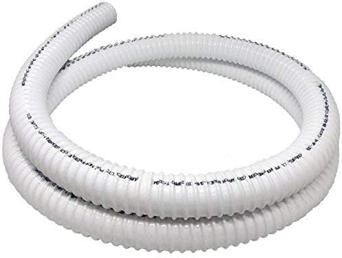 Заптивка Rollerflex RV Пополнување на вода Пополнување на вода, 1-3/8 , 12 ft RV Fexible PVC цевки, бело